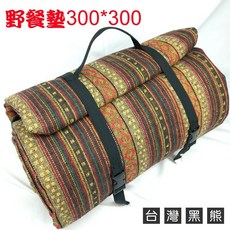 【台灣黑熊】野餐墊 野餐毯 防水地墊 防潮墊 300x300, Multi-color