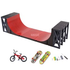 핑거보드 경기장 훈련장 파크 스케이트 필드 보드게임 동호회, 1개, 대형 슬라이드 레드 스타일