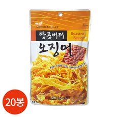 서울지앤비 땅콩버터 오징어, 18g, 20개입