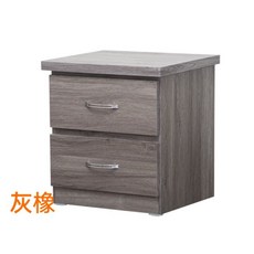 免組裝簡約床頭櫃 - 台灣製造邊櫃/置物櫃/電話櫃/收納櫃/抽屜櫃/矮櫃, 1件, 灰橡, 灰橡