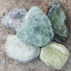 옥호박돌(Jade cobble tumbled 가공) 100mm 20kg 1포대, 1개