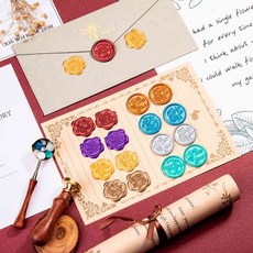 실링왁스 인장 청첩장 초대장 결혼 답례품 스티커, 3실링스티커-웰컴