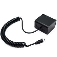 체리스팟 TYPE-C 더미배터리 외부전원 공급 배터리 소니 캐논 니콘 호환 NP-FV/FV70, 1개, NP-FV/FV70 더미배터리