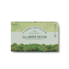 아이앤어스 섬유유연 건조기시트 포레스트 40매입, 1개