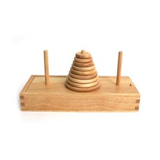 초등수학 사고력발달 알고리즘 컬러 원목 하노이탑 교재세트 어린이선물, 1개