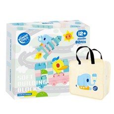 Wonder Child 馬卡龍軟積木, 82個, 數量