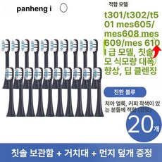 전동칫솔 브러시 헤드 교체 미지아 T300 T500 T700, 1개, T301 T302 T501 P