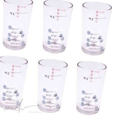 많이많이01 유리컵 소맥잔 6개 블루 맥주유리컵