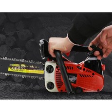 한손톱 엔진톱 미니 4행정 전기 조경 가솔린 한손 전동톱 벌목 스틸 충전 기계 충전식, D. 9999 듀얼 배기 혼합 오일 모소 대나무 체인, 1