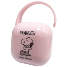 史努比 奶嘴收納盒/防塵盒, 粉, 1個