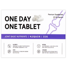 원데이원테블렛 강아지 고양이 관절영양제, 60회분, 뼈/관절강화, 1세트