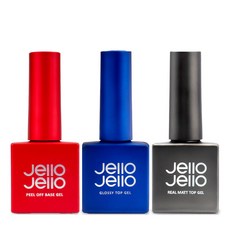 젤로젤로 베이직 3종 세트 필오프 베이스 매트탑젤 논와이프 글로시탑젤, 1개, 10g, 필오베 3종세트
