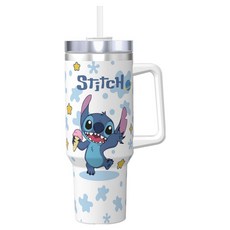 Tiger Pavilion 카툰 캐릭터 핸들 아이스 텀블러, 아이스크림 먹는 캐릭터, 1개, 1200ml