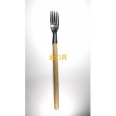 金刀具 #O001 鐵店出品 蛇叉 多用途叉 萬用叉 戶外手工具, 1個, 蛇叉+1.5尺斥皮柄