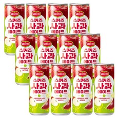 롯데칠성 델몬트 스퀴즈 사과 에이드, 240ml, 12개