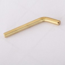 우드 타공판 악세사리 목재 원목 봉 후크 부품 꽂이 18mm 총알 6개 1칸, 1개, L자형 구리 후크 2개 5mm