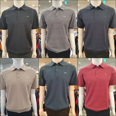 루이까스텔 S/S 남성 골프 뮤투톤 심플 스테디 카라 니트 반팔 티셔츠 7MESW402 [NC송파 루이까스텔] [티셔츠][봄티셔츠][골프티셔츠][카라티셔츠][골프니트][니트]