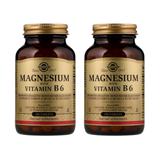 SOLGAR 鎂維他命B6補充錠, 250顆, 2罐