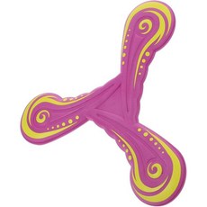 야르노우 야외 부메랑 소프트 이바이 초보자용 안전 비행 재미 뒷마당 해변 게임 활동 격려 운동 능력 개발, 분홍색