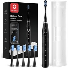 歐可林 Oclean Flow TravelGo 音波電動牙刷6刷套裝組, 黑色套裝組, 1個