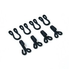 싸개 걸고리 국산 의류걸고리 1쌍, 4개, 블랙