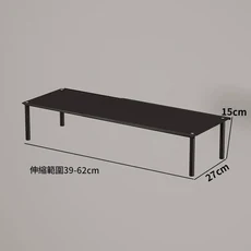 可伸縮鞋架 長52-85cm 寬27cm 高15cm 金屬網面, 黑色金屬網面 可伸縮 長39 - 62CM 寬27CM 高15CM 單層, 1個
