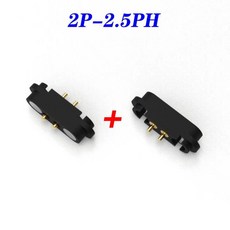 핀 방수 마그네틱 포고 커넥터 간격 스프링 장착 전원 소켓, 1개, 2. M x F, A. 1pcs