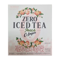 노브랜드 제로아이스티 복숭아맛, 1개, 40개입, 240g