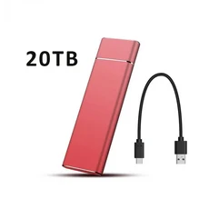 외부 2TB/20TB/30TB Ssd 고속 솔리드 스테이트 드라이브 Type-C/USB 3.1 인터페이스 PC 노트북 MAC용 휴대, 21 20TB Red