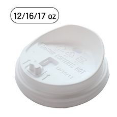 [12/16/17oz] 롱개폐형 핫컵 뚜껑 화이트 머그리드형 덮개 종이컵 뚜껑 테이크아웃, 1개, 100개