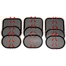 슬렌더톤 대응 EMS 호환 교환 패드 윗몸일으키기 패드 슬렌다-톤 패드 슬렌더톤 교환패드 각종 벨트 대응 교환패드3장*3세트총9장 정면용 3매 + 옆구리용 6장, 상세페이지 참조, 상세페이지 참조