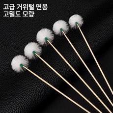 고급 은색 거위 깃털 귀후비개 5개입+수납함 촉각, 은침 공작 깃 1개, 1개, 기본 색상