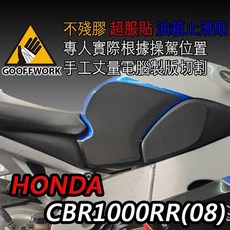 HONDA CBR1000RR 08-19年 專用 油箱防滑貼 油箱貼 止滑貼, 1個, 08-11年 CBR1000RR