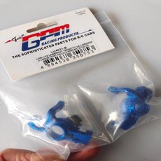 GPM 합금 알루미늄 프론트 휠 허브 캐리어 마운트 LOSI 1/10 LASERNUT Tenacity Ultra 4 RC 자동차 부품, 02 파란, 1개