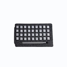 가죽공예 각인세트 도장패턴 불도장 DIY공예스탬프가죽 스팅펀치, [IB_05_02] 스탬프세트_레터링6MM