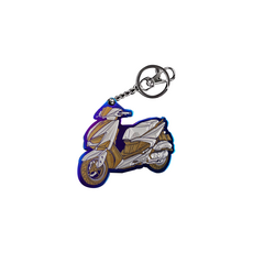 鈦合金車型雙面鑰匙圈 曼巴 龍二 六代 鑰匙扣 時尚配件 車迷必備 輕巧耐用, JET SL+, 1個