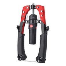 ABAHUB 프로 유압식 완력기 가슴 팔 운동기구 강도조절, 1개, 검정빨간색