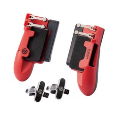 ELECOM [ 6 ] FPS P-GMGT6B01RD 스마트 폰 게임 태블릿 컨트롤러 그립 버튼, 1개