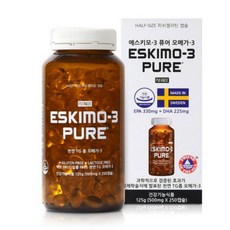 에스키모-3 퓨어 오메가3 스웨덴, 250정, 2개