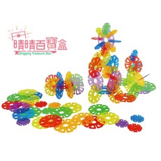 晴晴百寶盒 台灣品牌 透明大圓孔八角片 WISDOM 益智遊戲 幼兒啟蒙教具, 1個