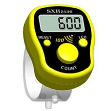 스마트 디지털 카운터기 계수기 숫자카운터기 숫자계수기 디지털계수기 미니계수기 손가락계수기 미니카운터기 미니 마커 행 핑거 카운터 LCD 전자 디지털 디스플레이 탈리 카운터 빛 바, 1) 1PC Yellow, 1개