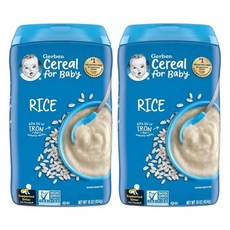 거버 아기용 시리얼 1st Foods 16 oz(454 g), 쌀, 454g, 2개
