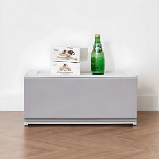 CASAMARU 時尚扁平1層寬版收納櫃, 灰色