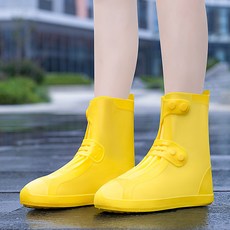 DFMEI 雨鞋套男女款雨天防水鞋套外穿防雨防滑雨靴加厚耐磨成人橡膠水鞋