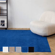 체고루루 심플 단모 러그 얇은 사계절 거실 카페트 러그제작 맞춤 사각/원형/타원형 5color, 그레이