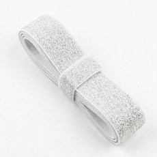 펄 고무밴드 화이트+실버펄 반짝이 밴딩고무 의류 장식용 허리밴드 고무줄 1마(90cm), 1개, 30mm(화이트+실버펄) 1마
