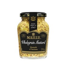 【嚴選SHOP】MAILLE 魅雅 芥末籽醬210g 蜂蜜芥末醬 狄戎芥茉醬 芥末子醬 法式芥末【Z477】全素, 1個, MAILLE 魅雅-芥茉籽醬210g