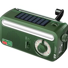 凱琦家居 防災手搖發電收音機，具備太陽能充電、LED手電筒與SOS警報功能，適合戶外與緊急備用
