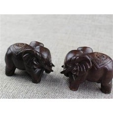 手工木雕大象擺飾, 天然沉香木手把件擺件