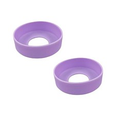 HUIKKJP 물통 바닥 커버 스크래치 방지 퍼플 /7.5cm 실리콘 커버 바닥 캡 보호 커버 대형 보온병 스프 자 텀블러 조용함 스크래치 방지 미끄럼 방지(2점 세트)
